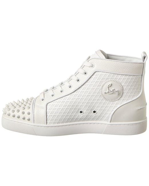 Men's Lou Spikes Orlato Leather High-Top Sneakers