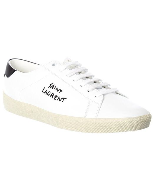 saint laurent white sneakers mens
