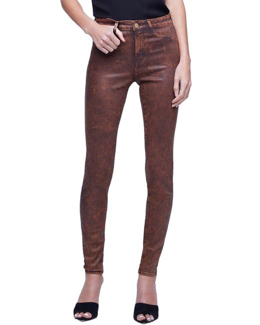 L'Agence Red Marguerite High-rise Skinny Jean