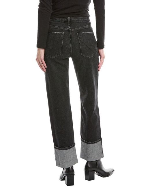 Hudson Black Remi High-Rise Washed Ankle Jean