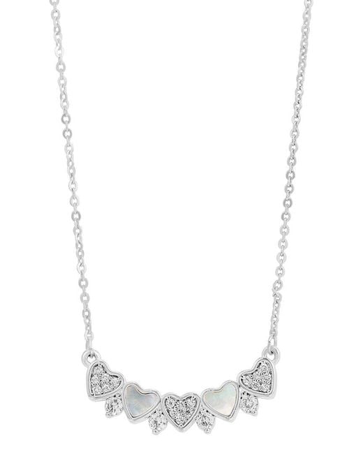 Savvy Cie White Cz Stackable Necklace