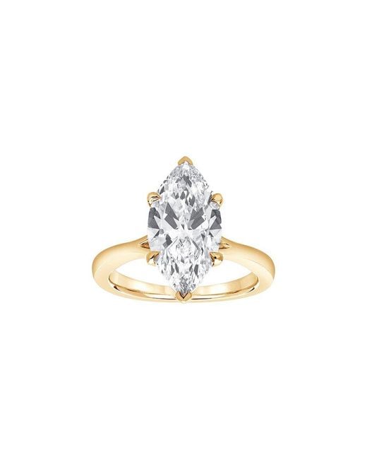 Lab Grown Diamonds White 14K 4.00 Ct. Tw. Lab-Grown Diamond Solitaire Ring