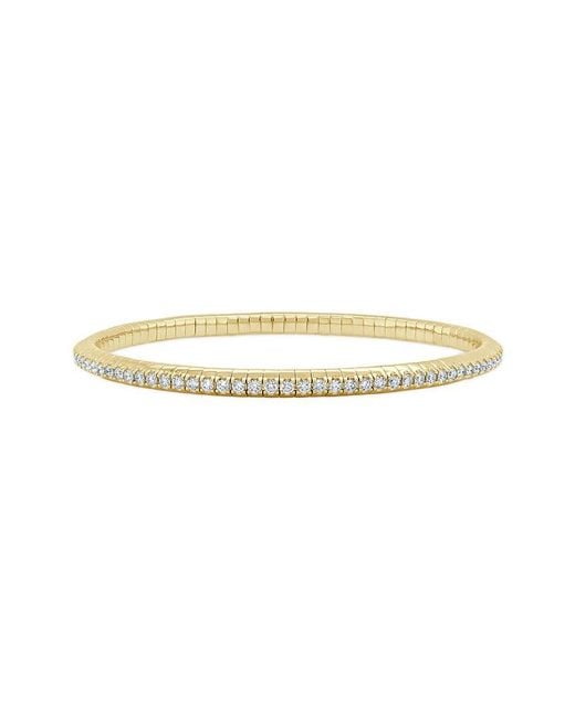 Sabrina Designs White 14K 2.01 Ct. Tw. Diamond Flexible Bangle Bracelet