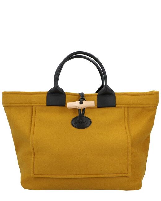 Longchamp Multicolor Le Roseau Canvas Shopper
