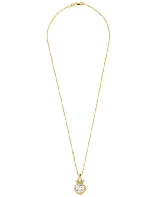 Reiss Metallic 14K 2.56 Ct. Tw. Lab-Grown Diamond Pendant Slide Necklace