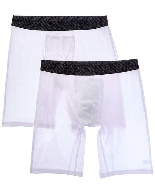 Tommy John White 2Pk Cotton Basics Boxer Brief for men