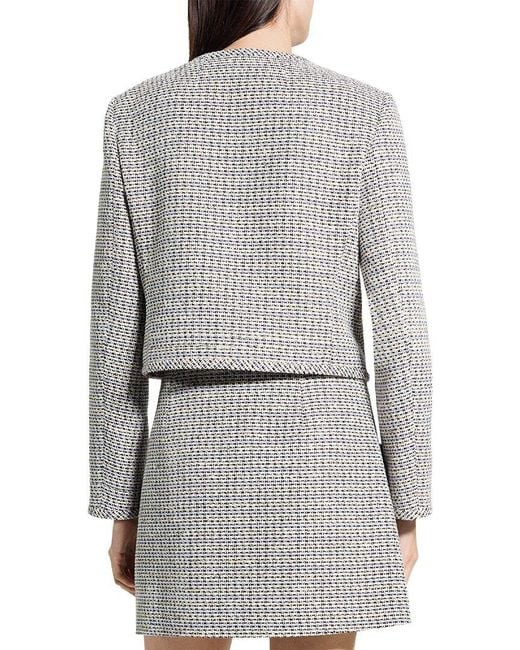 Theory Gray Tweed Jacket