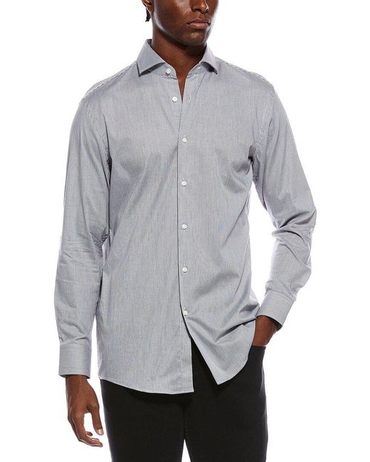 Boss Gray Max Sharp Fit Dress Shirt for men