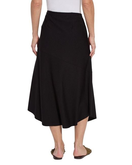 Lyssé Black Nora Drawstring Midi Skirt