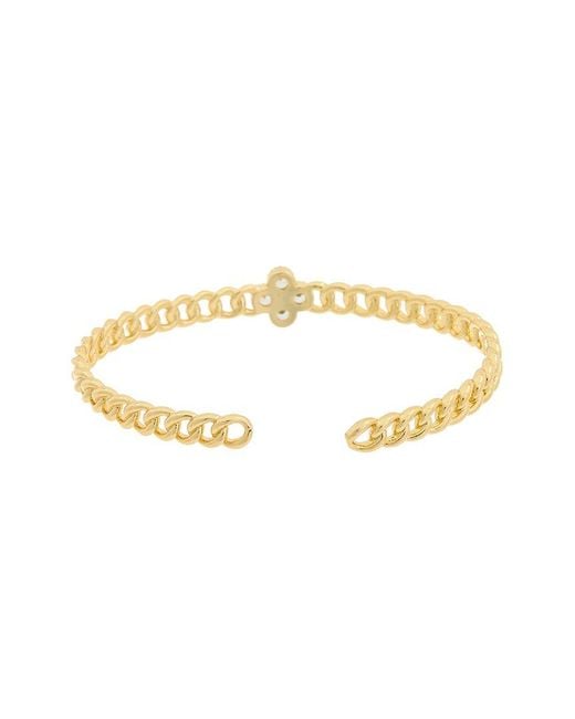 Juvell Metallic 18K Plated Cz Cuff Bracelet