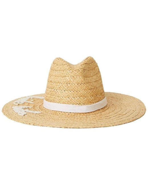 BTB Los Angeles Natural Bride Tribe Straw Hat