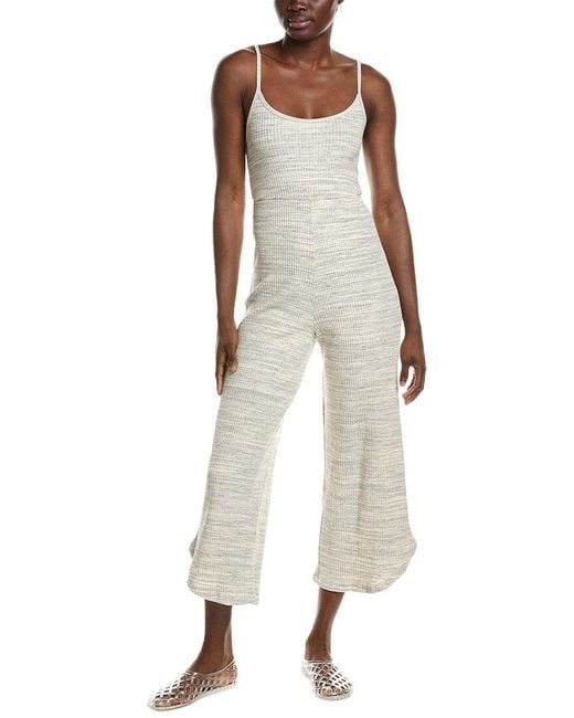Project Social T Natural Last Dance Twist Back Sweater Rib Jumpsuit