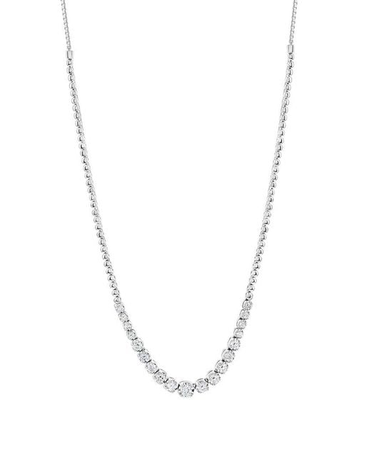 Jewels by Viomo Metallic 14K 1.18 Ct. Tw. Diamond Cupcake Tennis Necklace