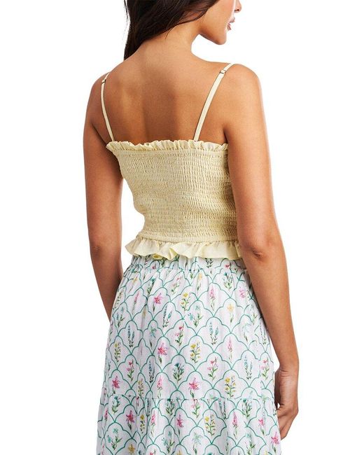 Roberta Roller Rabbit Green Hali Linen Top