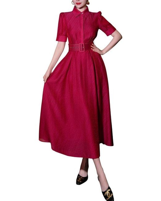 BRC By BURRYCO Red Midi Dress