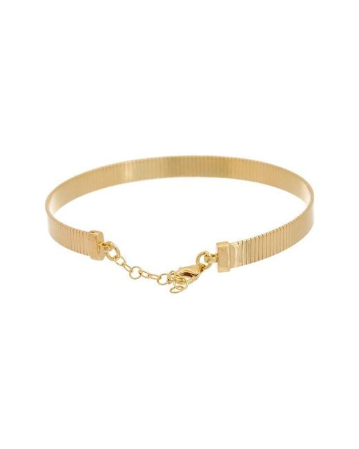Meshmerise Metallic 18K Over 0.05 Ct. Tw. Diamond Bangle Bracelet