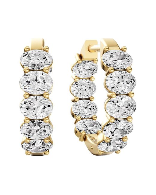 Lab Grown Diamonds Metallic 14K 2.00 Ct. Tw. Lab-Grown Diamond Earrings