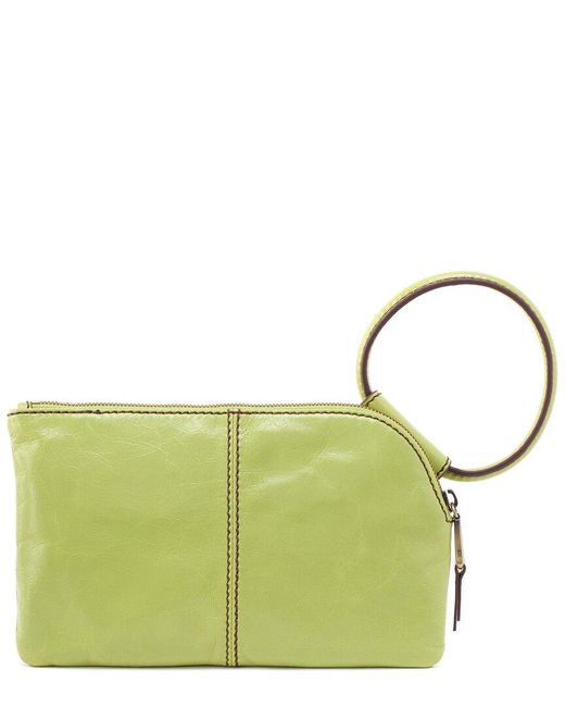 Hobo International Sable Leather Clutch in Green | Lyst