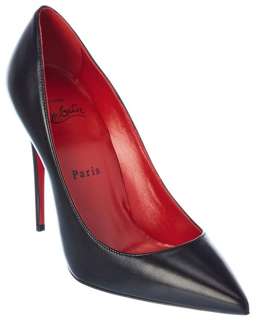Christian Louboutin Kate 100 Leather Pump in Black Lyst UK