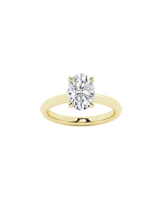Lab Grown Diamonds Metallic 14K 2.00 Ct. Tw. Lab-Grown Diamond Solitaire Engagement Ring