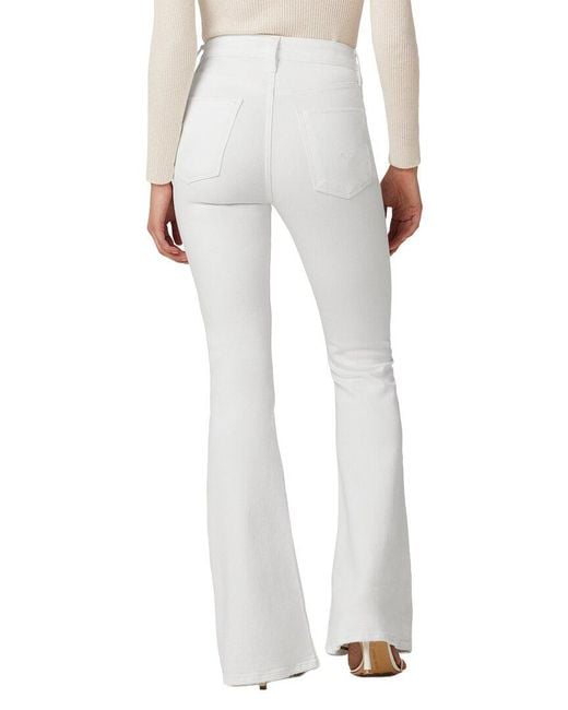 Hudson White Holly High-rise Flare Petite Jean