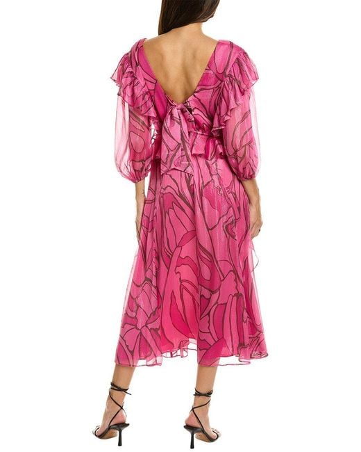 Ted Baker Pink Victoire Midi Dress