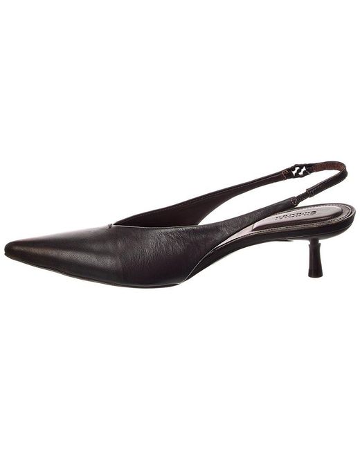 Jonathan Simkhai Metallic Sylvie Distressed Leather Slingback Sandal