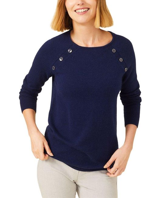 J.McLaughlin Blue Sherman Angora & Wool-blend Sweater