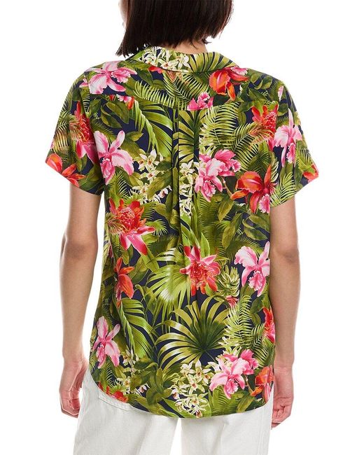 Tommy Bahama Green Paradise Perfect Talula Silk Shirt