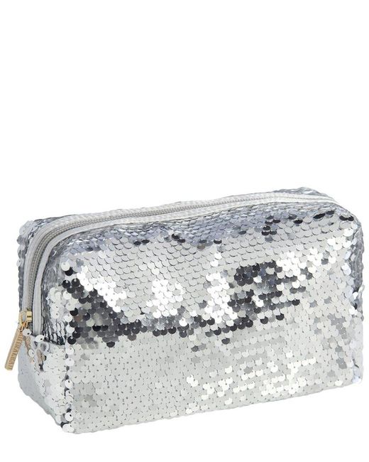 Shiraleah Gray Bling Cosmetic Pouch