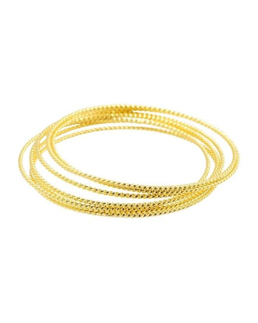 Adornia Metallic 14k Plated Stackable Bracelet
