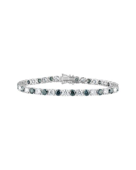Lab Grown Diamonds White 14K 12.00 Ct. Tw. Lab-Grown Diamond Tennis Bracelet