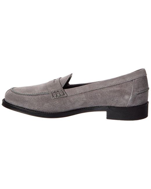 Tod's Gray Suede Loafer
