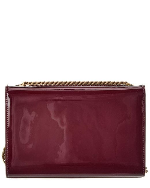 Saint Laurent Purple Kate Small Patent Shoulder Bag
