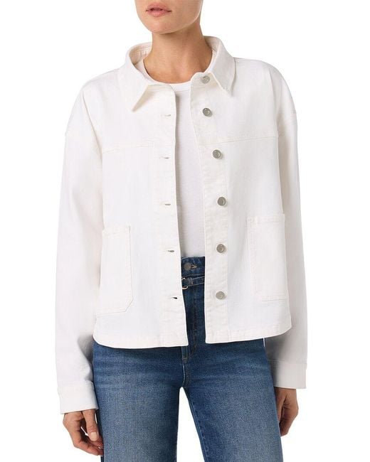 Joe's Jeans White Oversized Denim Jacket