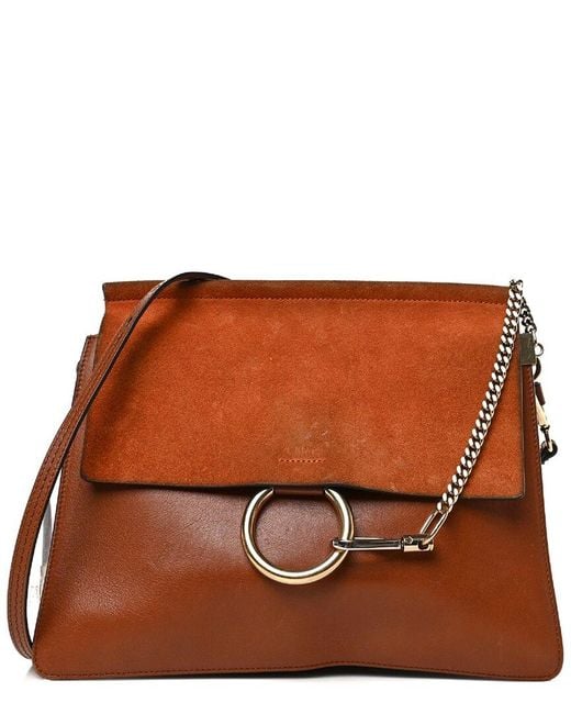 Chloé Brown Leather Mini Faye Day Shoulder Bag (Authentic Pre-Loved)