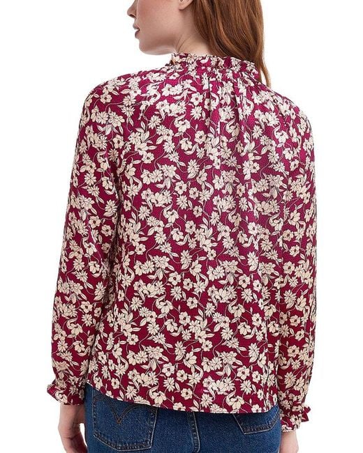 Draper James Red Long-Sleeve Top