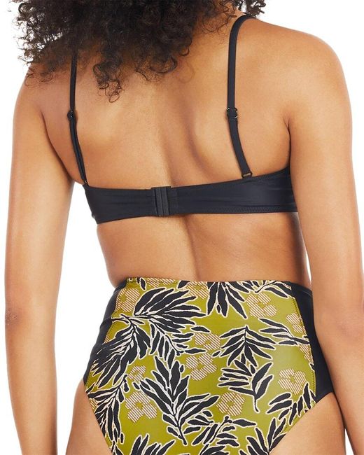 Tanya Taylor Black Kaia Bikini Top