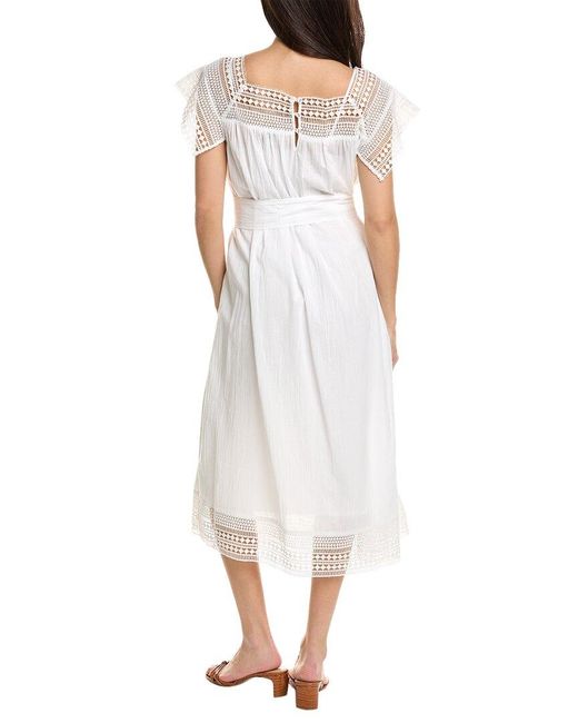 Joie White Aspen Midi Dress