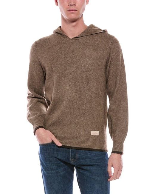 Scotch & Soda Brown Super Soft Sweater Hoodie for men