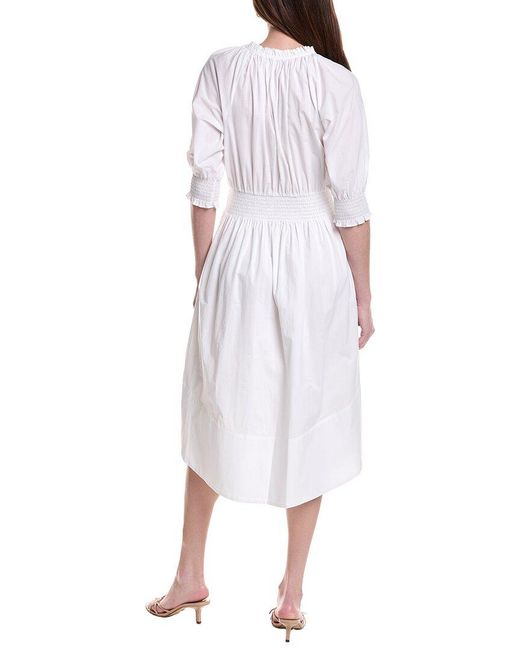 Ramy Brook White Kleo Midi Dress