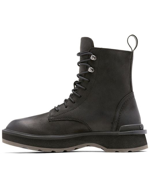 Sorel Black Hi-Line Lace Leather Boot