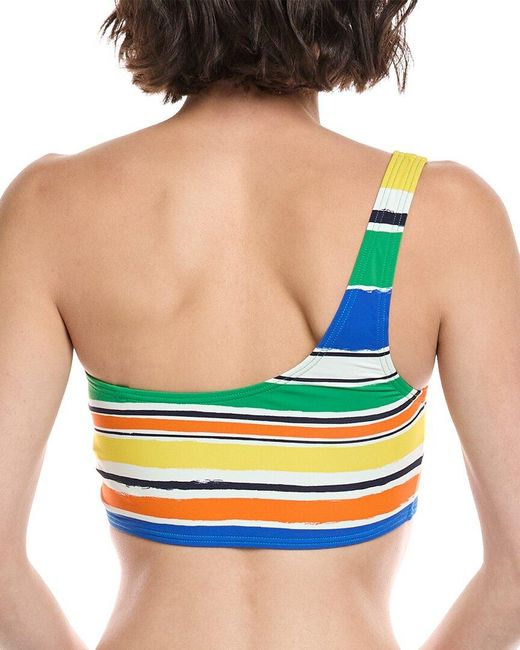 Kate Spade Blue One-Shoulder Bikini Top