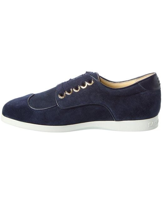 Sarah Flint Blue Suede Sneaker