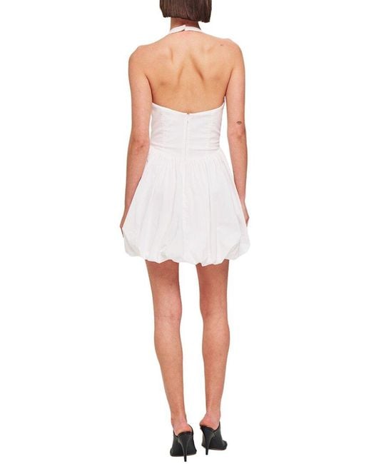 Ronny Kobo White Tuberose Mini Dress