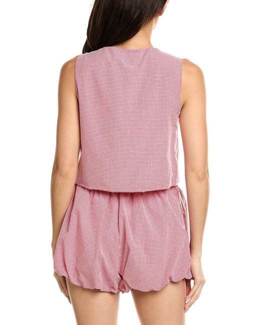 LUXE ALWAYS Purple Check Top