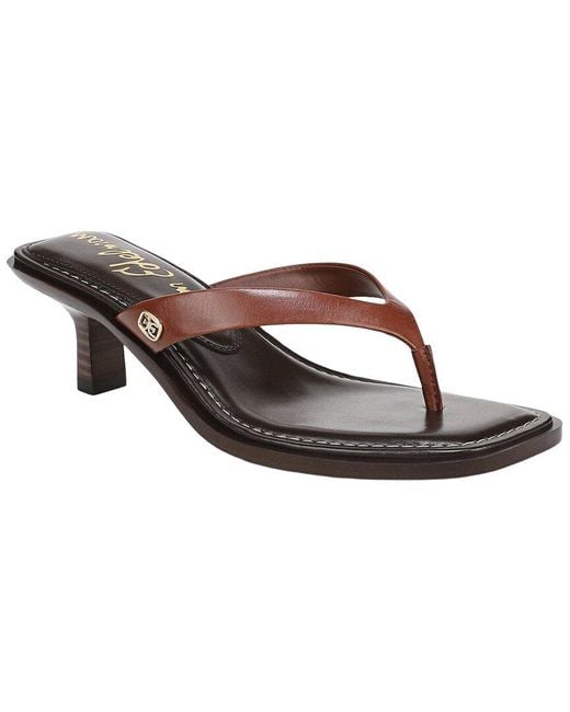 Sam Edelman Brown Tiffanie Leather Slide