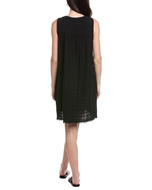 Tommy Bahama Black Mykonos Textured Cover-Up Shift Dress