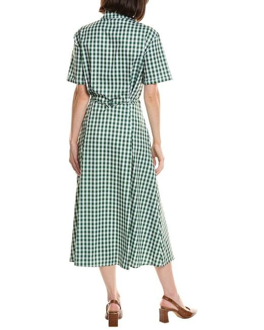 HL Affair Green Short Sleeve Midi Dress