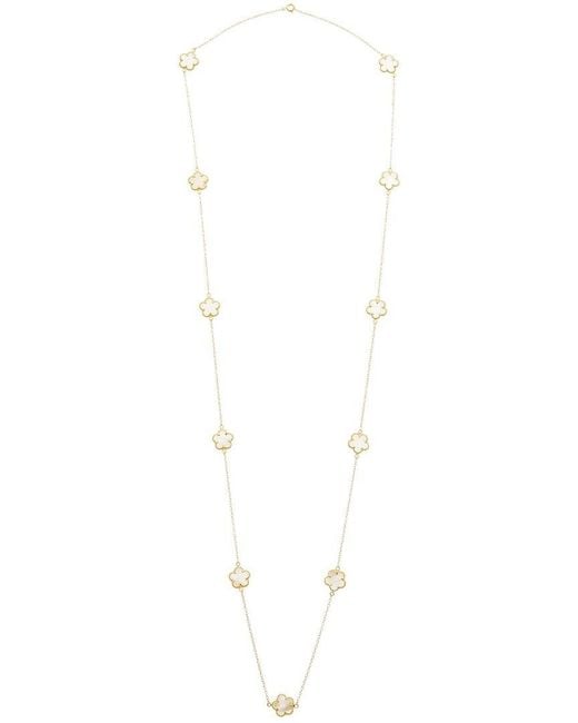 Juvell Metallic 18K Plated Clover Necklace